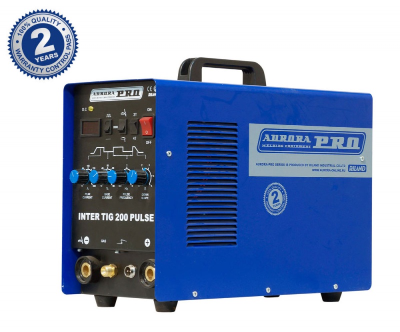 Аппарат аргонодуговой сварки AuroraPRO INTER TIG 200 AC/DC PULSE (TIG+MMA) MOSFET
