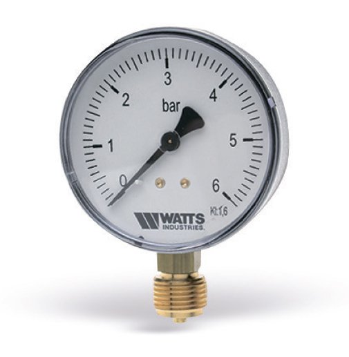 Манометр радиал.MDR 50/6 6бар МТR Watts 10007378
